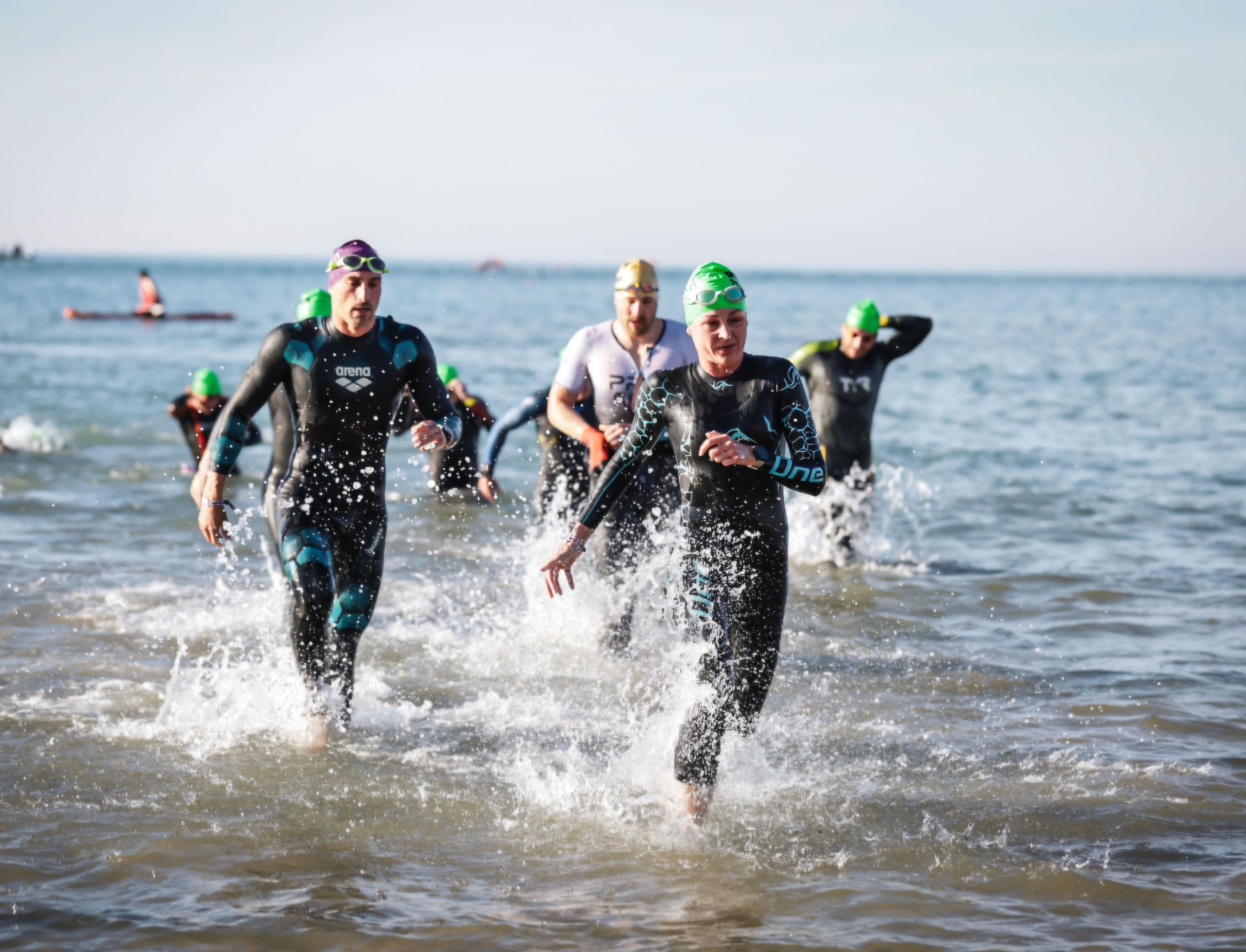 Birgit Mittenbühler beim Triathlon in Jesolo (Venedig) im Meer