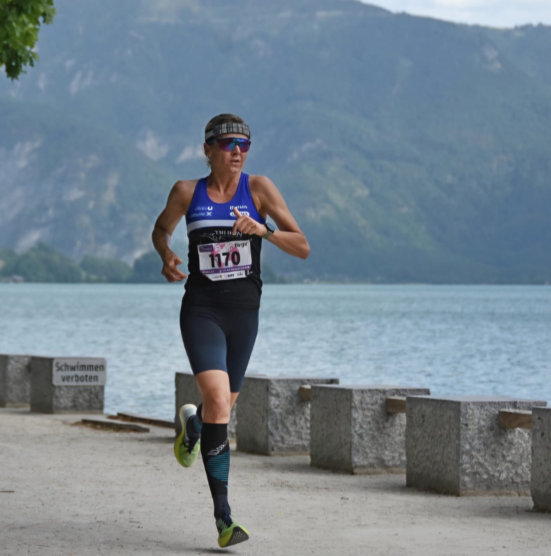 Birgit Mittenbühler beim Triathlon in Jesolo (Venedig) beim Lauf